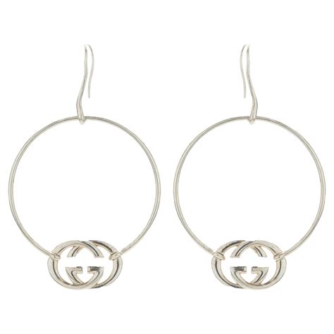 fake gucci hoop earrings|gucci interlocking gg earrings.